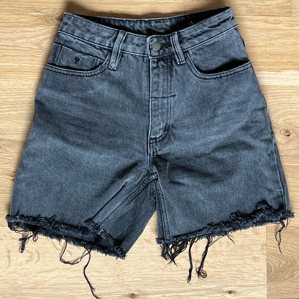 Cutoff Black Denim Shorts